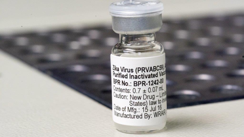 Zika Vaccine Shows Promising Results In Preclinical Studies Texas Biomed   Zika Vaccine Vial 2016 Credit WRAIR 